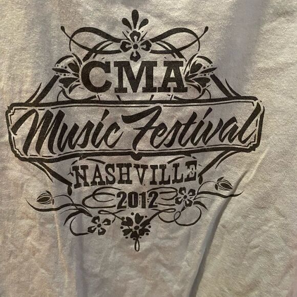 CMA Music Festival Nashville 2012 blue t-shirt - Picture 4 of 4